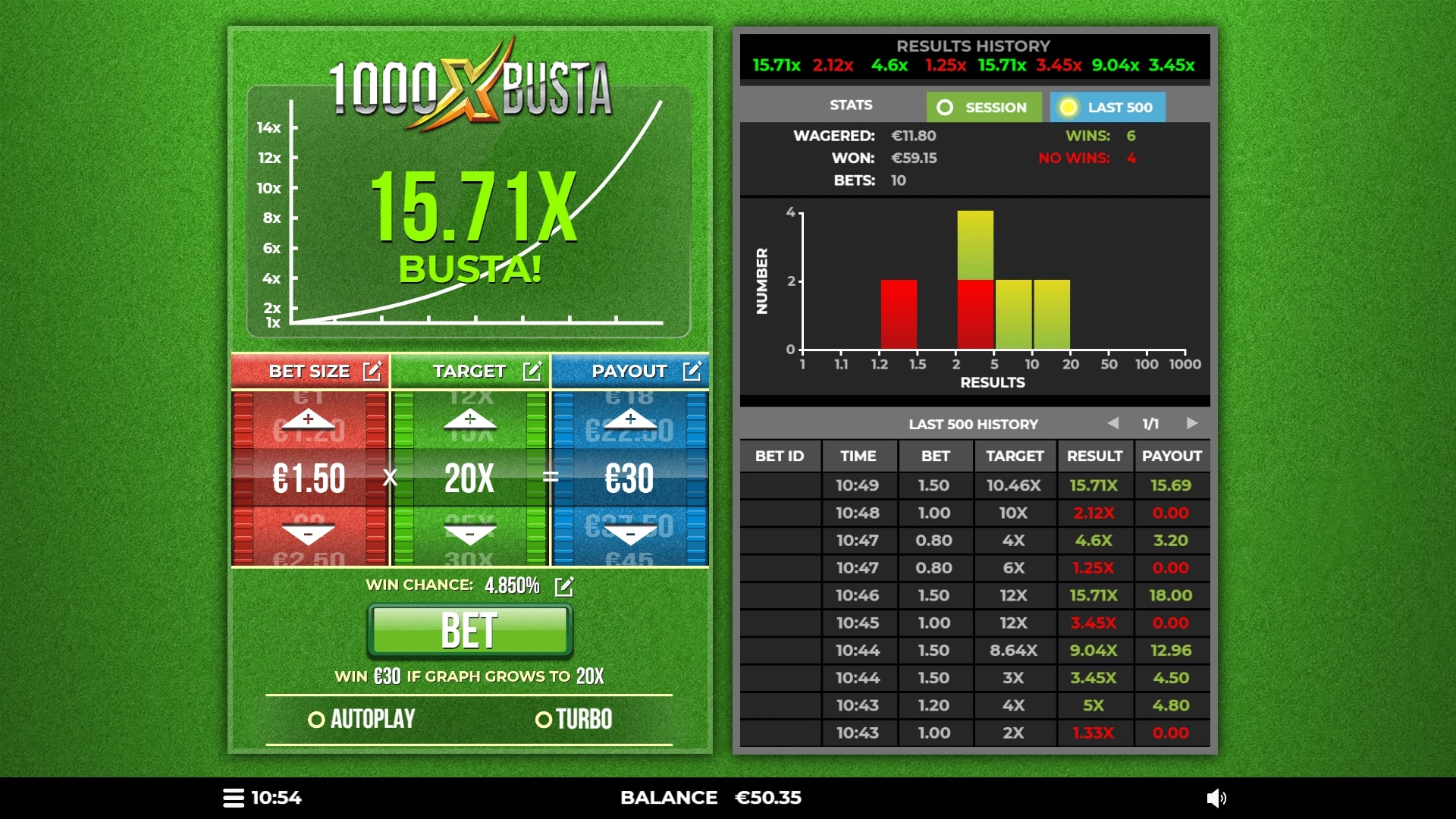 1000X BUSTA Screenshot
