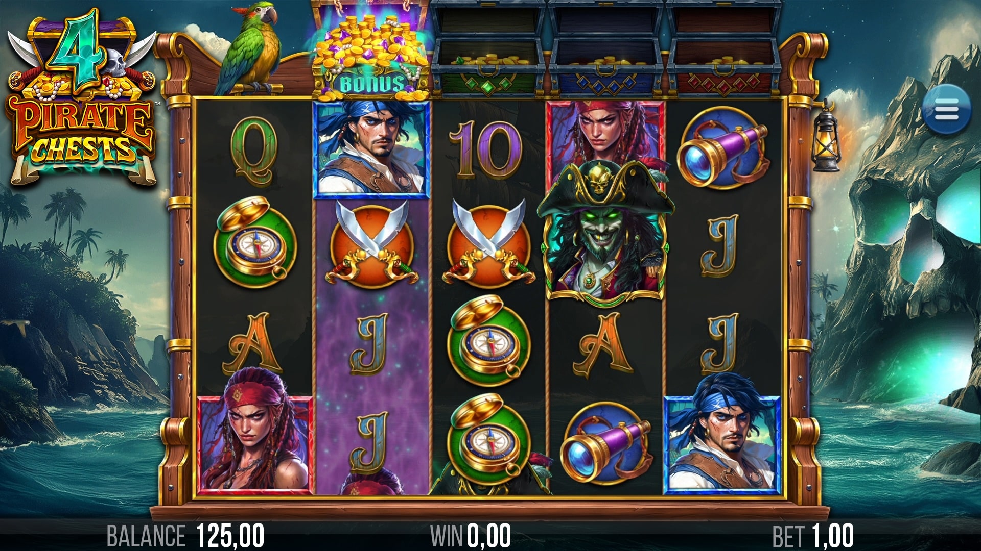 4 Pirate Chests Screenshot