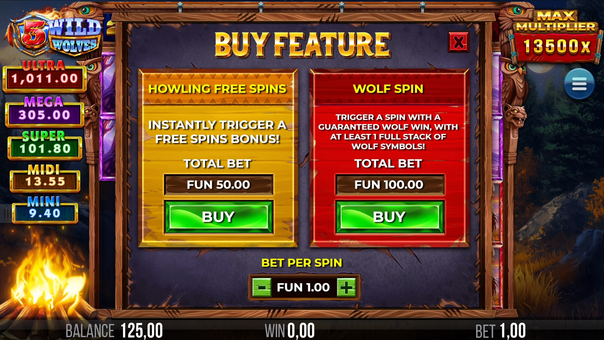 5 Wild Wolves Screenshot