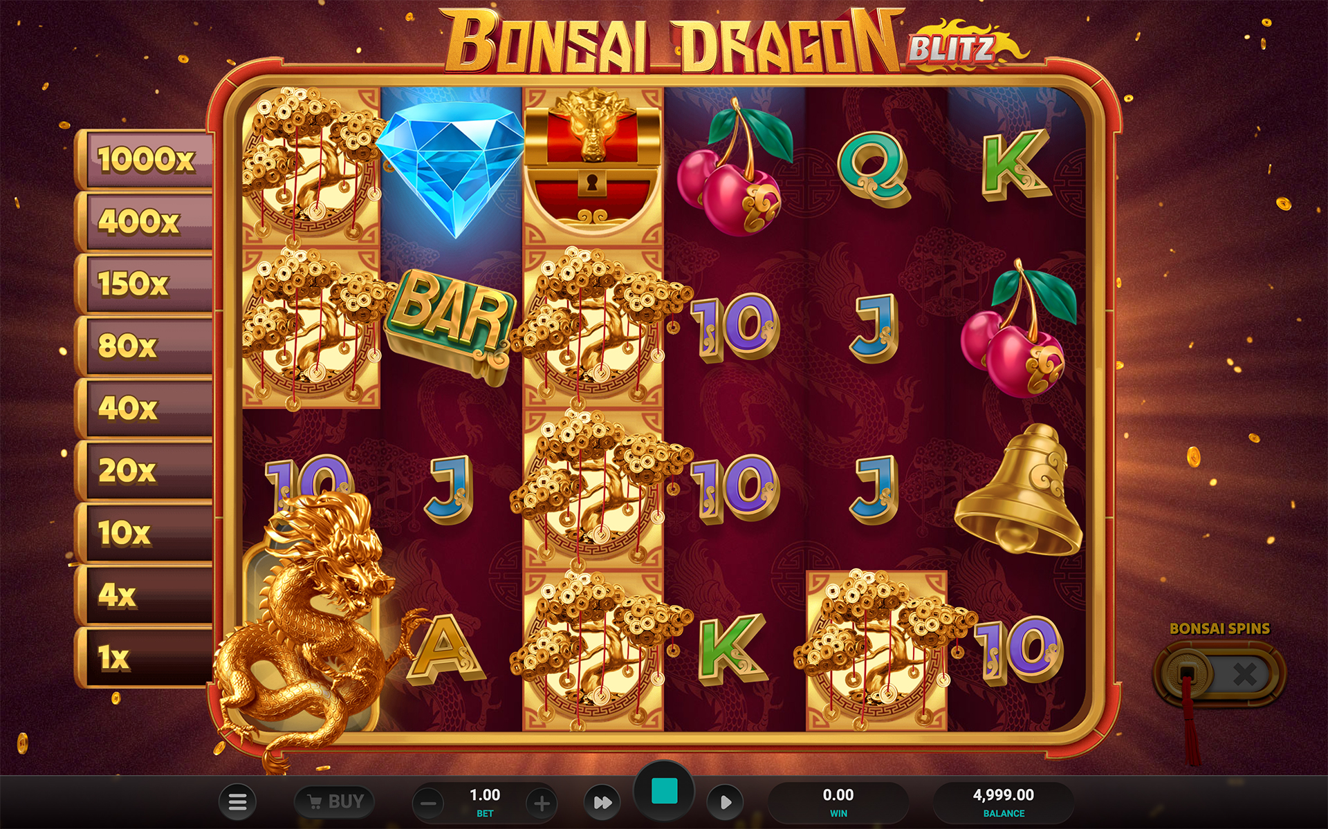 Bonsai Dragon Blitz Dream Drop Screenshot