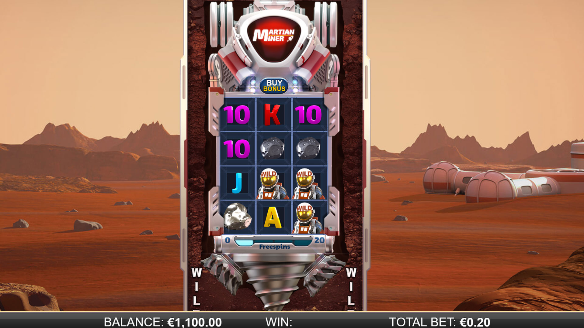 Martian Miner Infinity Reels Screenshot