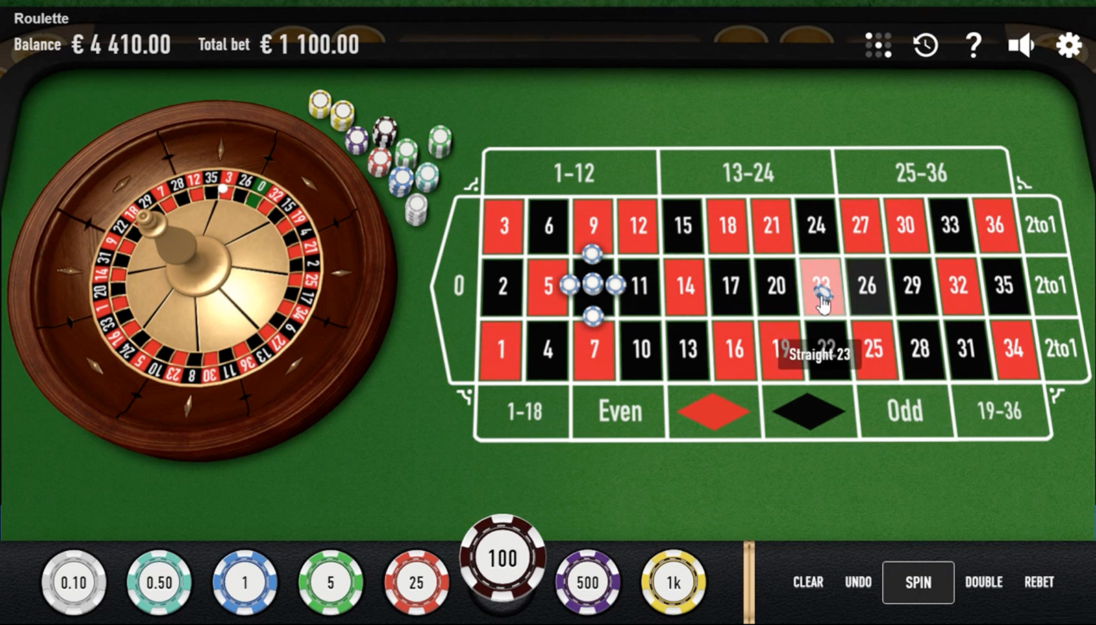 Roulette Nouveau Screenshot