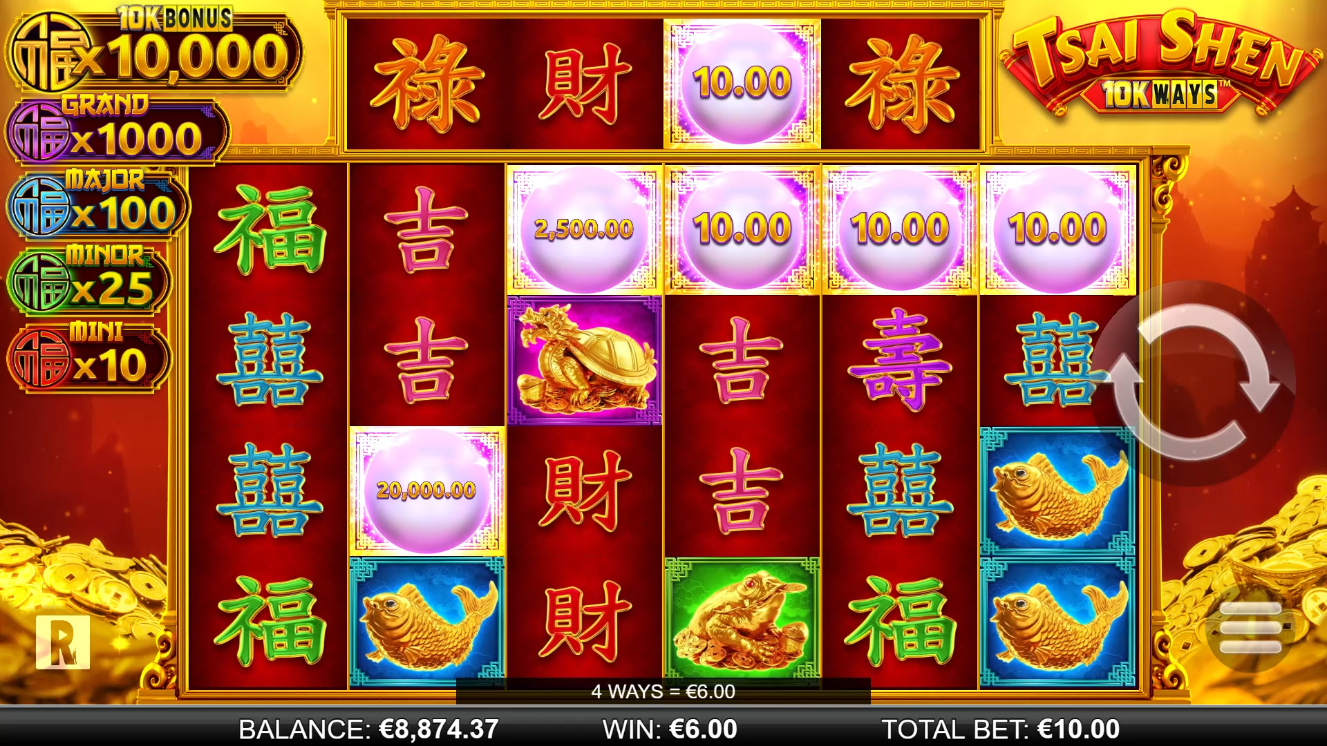 Tsai Shen 10K Ways Screenshot